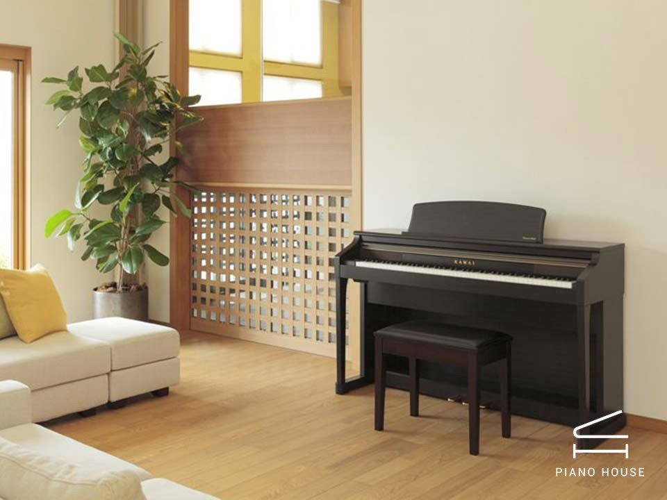 Đàn piano điện KAWAI CA67 R với thiết kế sang trọng, phù hợp phòng khách hoặc studio