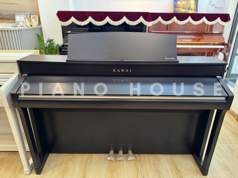 Gần cảnh bàn phím Grand Feel II của đàn KAWAI CA98 R