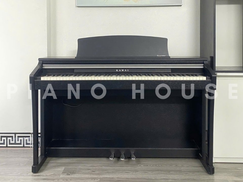 Góc nghiêng thiết kế sang trọng của đàn piano điện KAWAI CA13 B