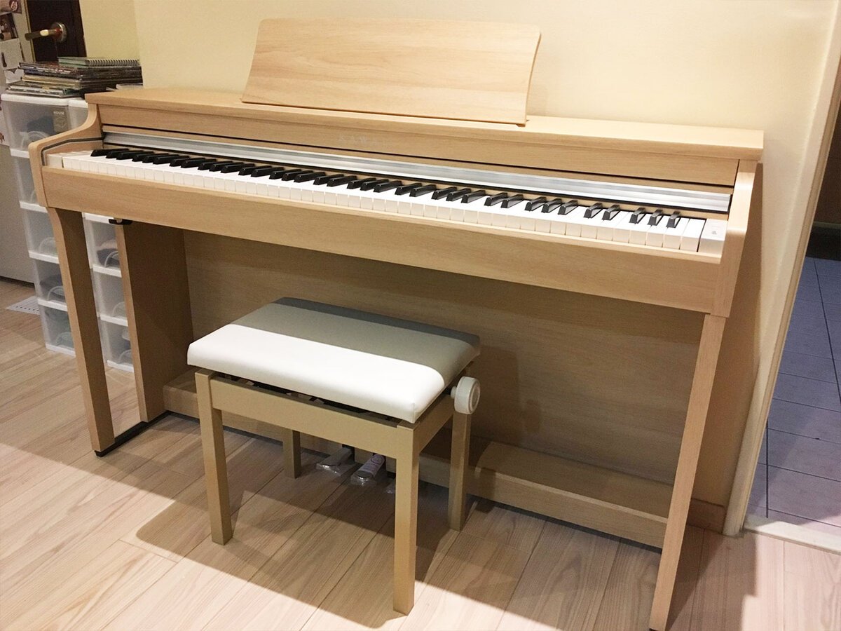Bàn phím Ivory Touch trên đàn piano Kawai CN27 B mô phỏng ngà voi và gỗ mun