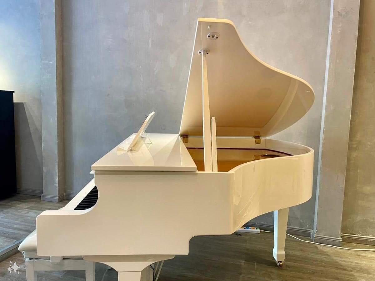 Chi tiết bàn phím và nắp phím của Roland GP-609 PW thể hiện sự tinh xảo