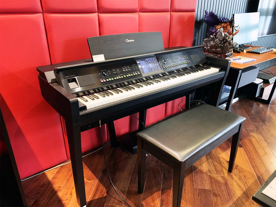 Tổng quan đàn piano điện YAMAHA CVP-809 B màu đen satin