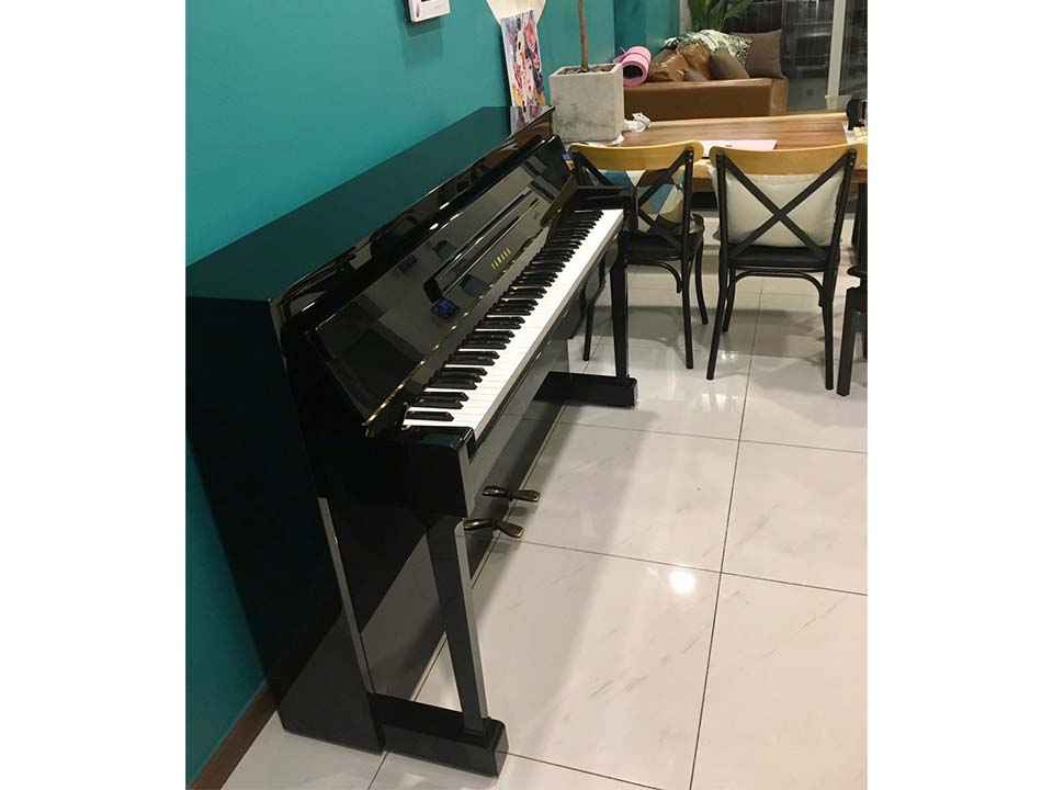 Góc nhìn cận cảnh phần thân đàn YAMAHA DUP-10 PE
