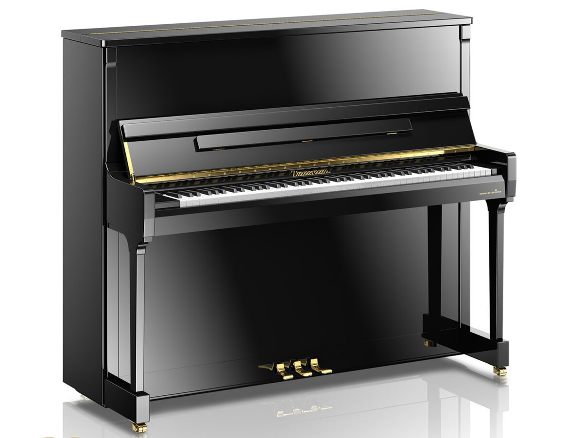Toàn cảnh đàn piano upright ZIMMERMANN S6 trong không gian trưng bày