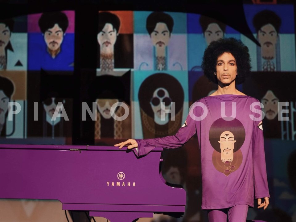 Prince's Purple Yamaha C7X SH Silent - Góc nhìn thực tế 6