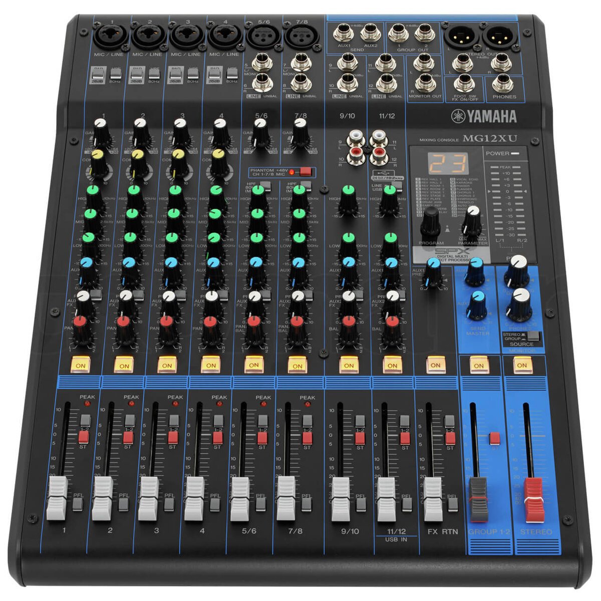 Mixer Yamaha MG12XU - Đánh giá chi tiết tại Piano House