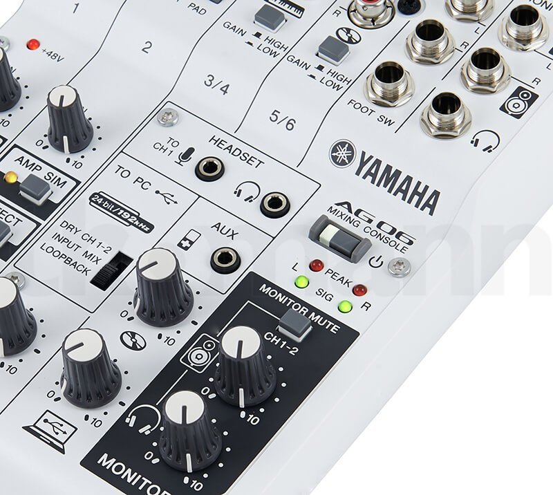 Mixer Yamaha AG06 - Ảnh thực tế 3