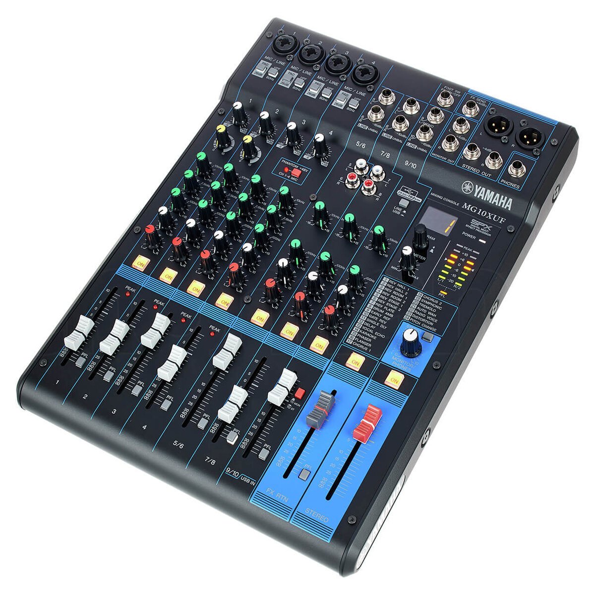 Hình ảnh chi tiết Mixer Yamaha MG10XUF góc chụp 2