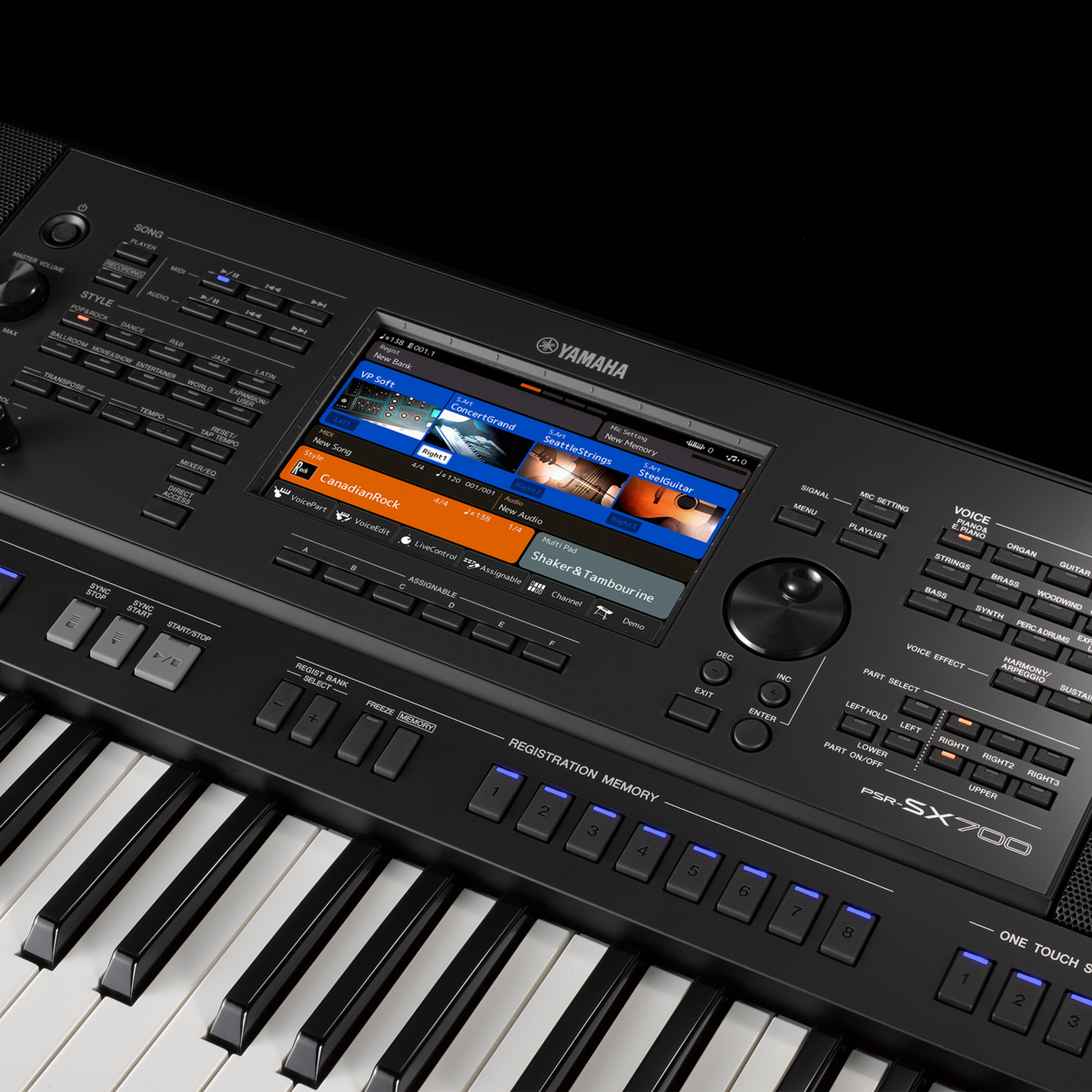 Hình ảnh chi tiết Yamaha PSR SX700 góc chụp 2