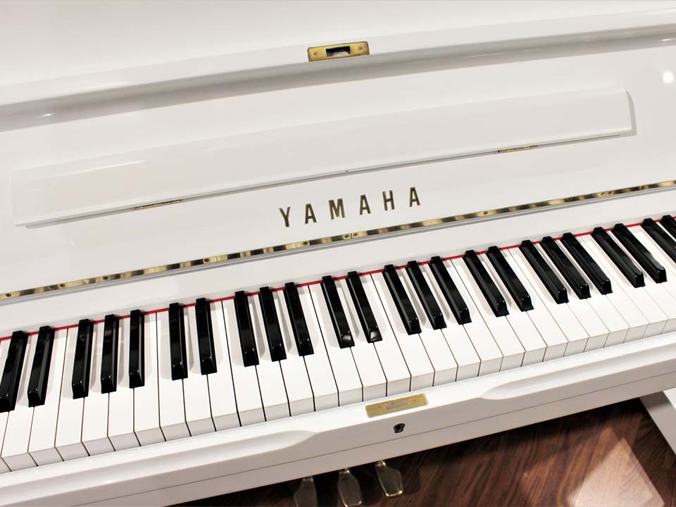 YAMAHA U1 Wh được đặt trong phòng học nhạc với ánh sáng tự nhiên